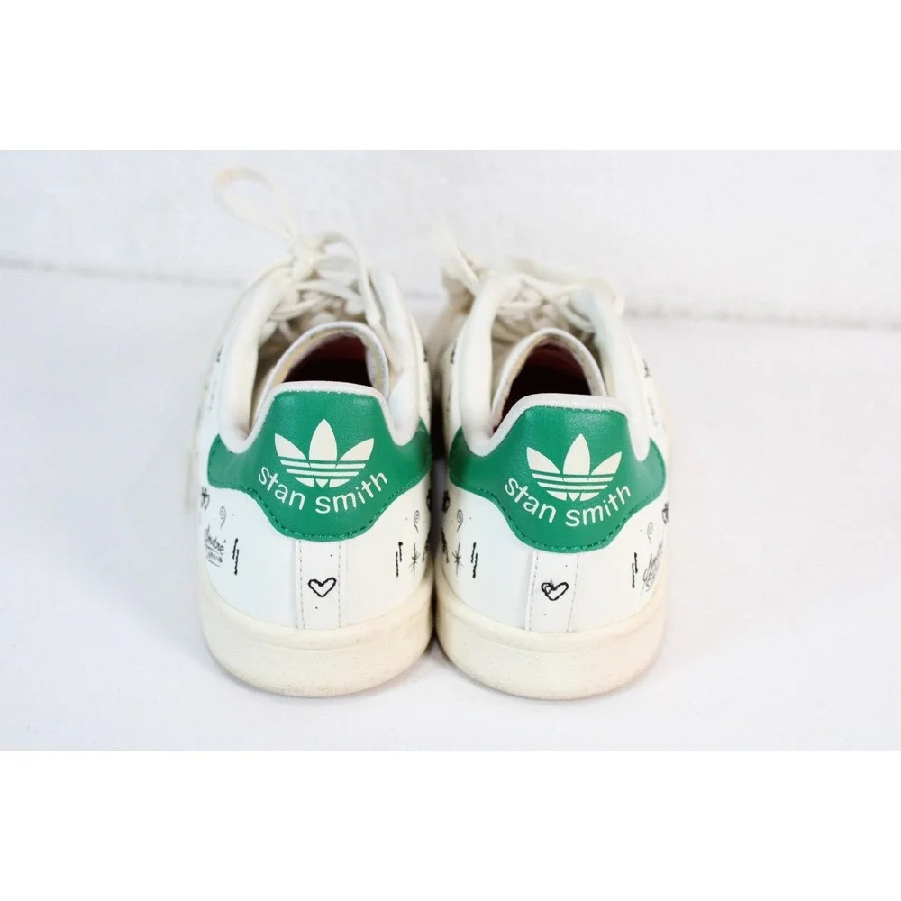 Adidas Stan Smith‎ Andre Saraiva White Green Graffiti Sneakers GZ2202 Mens